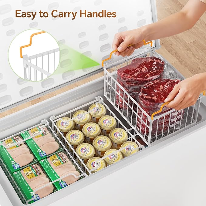 Freezer Organizer Bins, Enlarged Stackable Deep Chest Freezer Organizer Bins - Image 4
