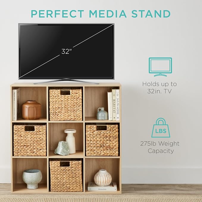 Best Choice Products 9-Cube Storage Organizer, 11in Shelf Opening, Display Shelf - Image 5