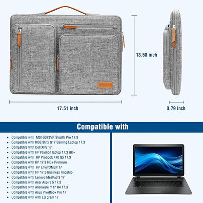 MOSISO 360 Protective Laptop Case 17.3 inch, 17-17.3 inch Laptop Sleeve - Image 5