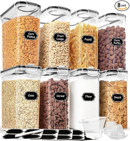 Cereal Containers Storage Set, Cereal Dispensers by HKJ+Chef