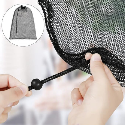 TecUnite 10 Pcs Mesh Bags Drawstring Laundry Bags Large Nylon Mesh Gift - Image 3