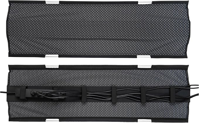 PERFECT POSTURE Mesh Cable Organizer – Under Desk Cable Management by PerfectPosture