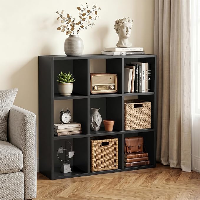 LUCKLIFE 9-Cube Storage Organizer, Stackable Modular Bookcase Shelf - Image 3