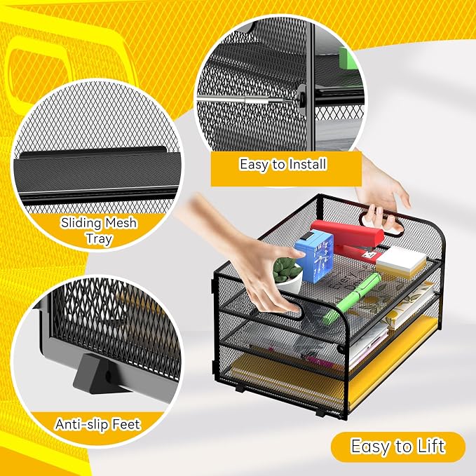 3 Tier Paper Organizer Tray - Image 4