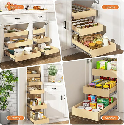 WelFurGeer 3-Tier Pull Out Cabinet Organizer - Image 7