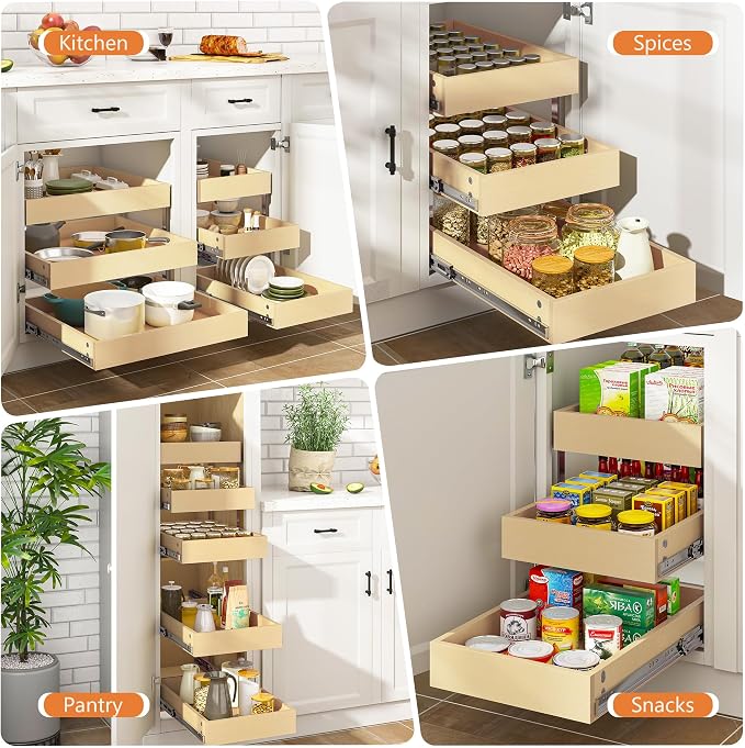 WelFurGeer 3-Tier Pull Out Cabinet Organizer - Image 7