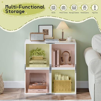 Homkdom 4 Cube Storage Organizer, DIY Book Shelf - Image 8