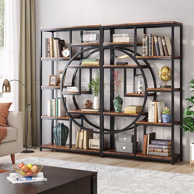 Tribesigns Industrial Bookshelf Bookcase - Image 8