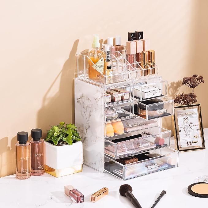 Sorbus Clear Cosmetic Makeup Organizer - Image 5