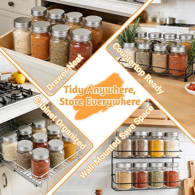 30 Pack 4oz Round Glass Spice Jars - Image 6