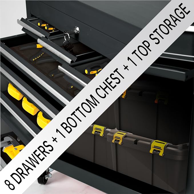 8-Drawer Rolling Tool Chest - Image 4