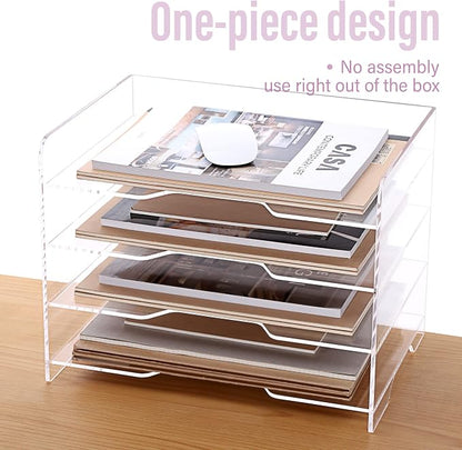 SANRUI Acrylic Paper Organizer Letter Tray - Image 5