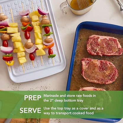 Tovolo Steak Marinating Container Large Grill Marinade and Prep Tray Set - Image 5