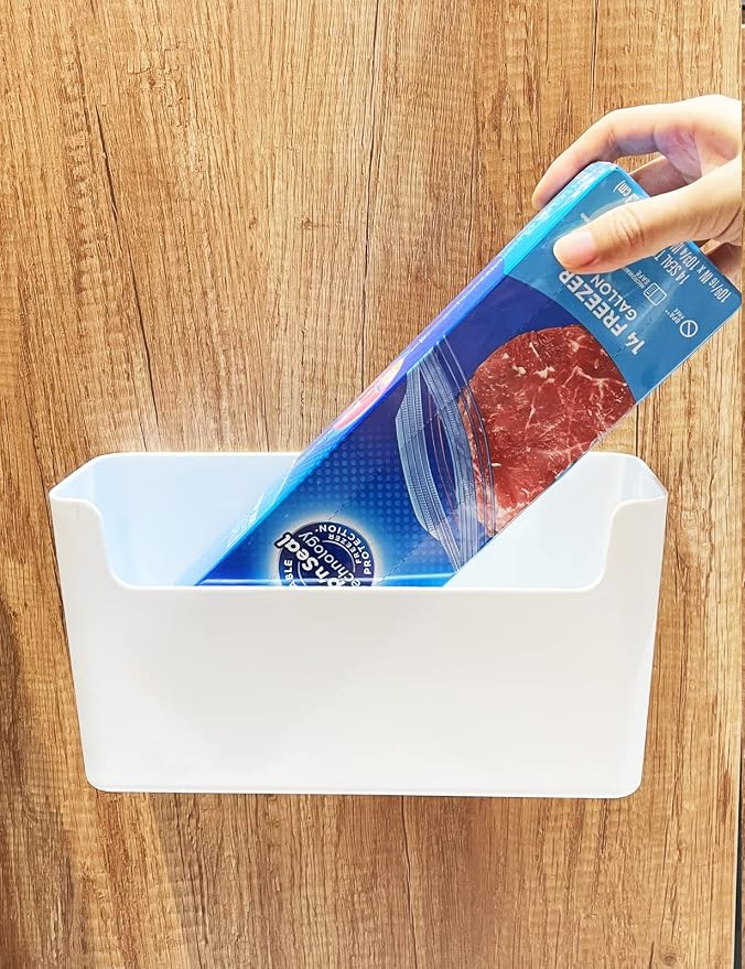 2 Pack Cabinet Door Organizer Adhesive Mount Kitchen Wrap Organizer Container - Image 6