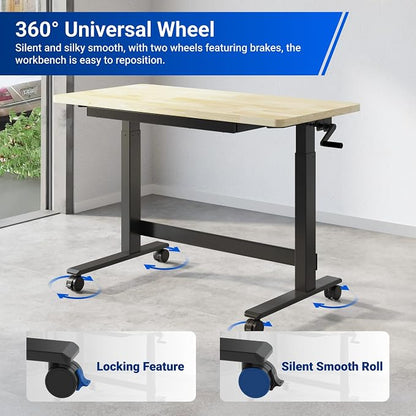 FLEXIMOUNTS 47.2" x 23.6" Adjustable Height Workbench - Image 5