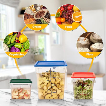 4 Pack Food Storage Containers, 6 Quart - Image 8