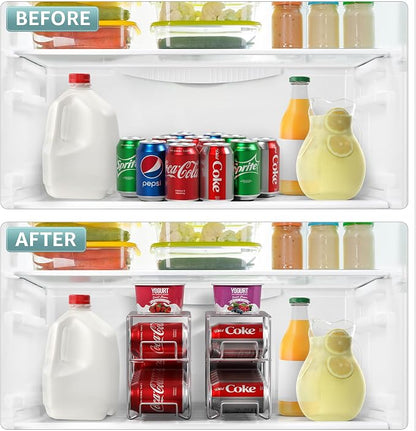 Sorbus Soda Can Rack Beverage Dispenser 12 Can Dispenser Organizer - Image 6