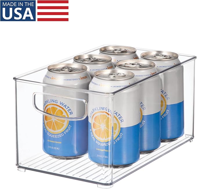 iDesign Stackable Clear Plastic Bin | Kitchen Organizers and Storage, - Image 2