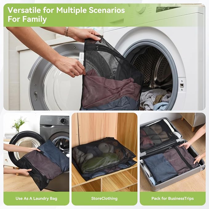 OTraki 2 Pack Durable Mesh Laundry Bags - Image 9