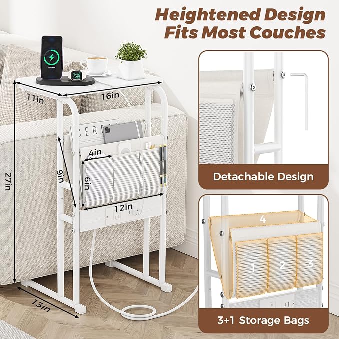 Olldide C-Shaped End Table - Image 2