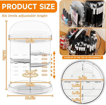 Yieach 360 Rotating Makeup Organizer - Image 3