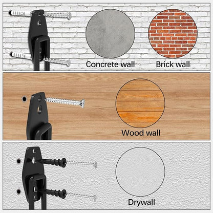 3-H Garage Wall Hooks 10 Pack, Heavy Duty Garage Hooks - Image 5