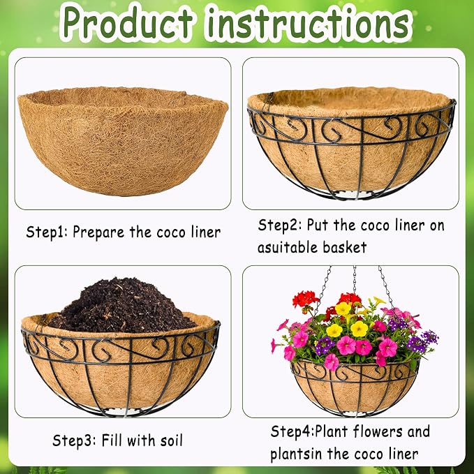 14 Inch Hanging Planters - Image 6