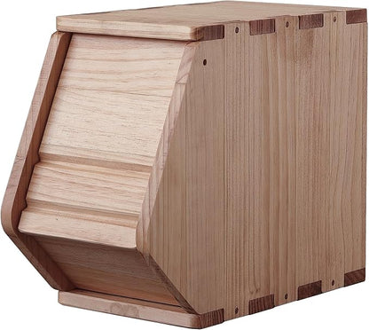 Stackable Solid Wood Storage Chest, Hall Entryway Cabinet, Bins by unununu