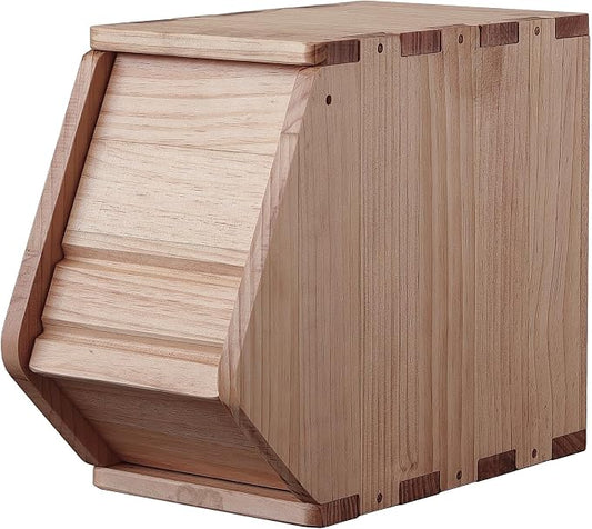Stackable Solid Wood Storage Chest, Hall Entryway Cabinet, Bins by unununu