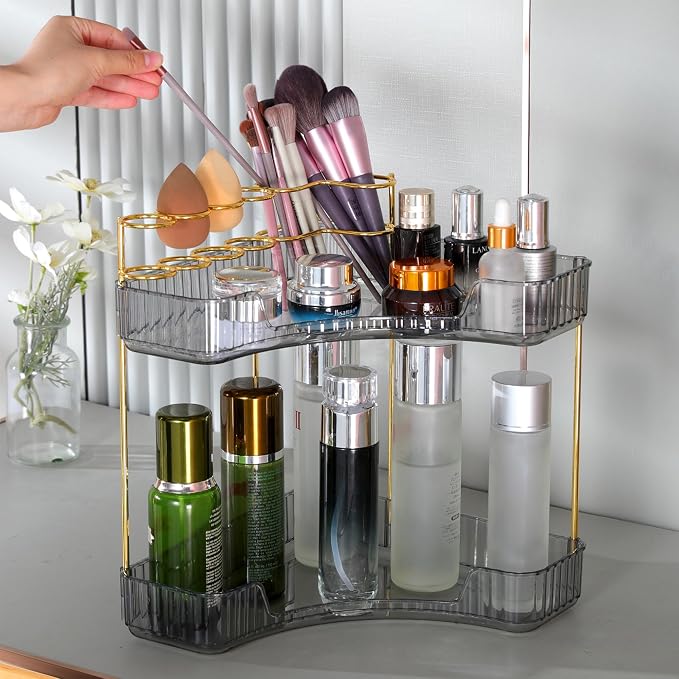 Upgraded 2-Tier Corner Bathroom Countertop Organizer – Spacious Storage - Image 6