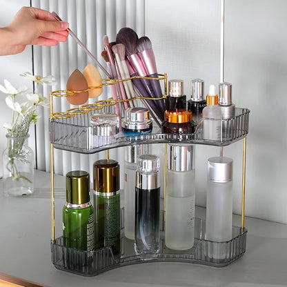 Upgraded 2-Tier Corner Bathroom Countertop Organizer – Spacious Storage - Image 6