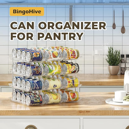 Stackable 4 Tiers Can Organizer Pantry, Canned Food Holder - Image 3