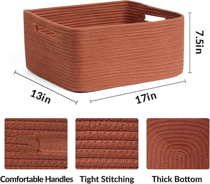 Large Storage Baskets for Shelves, Closet Organizers Bins for Clothes Blanket - Image 2