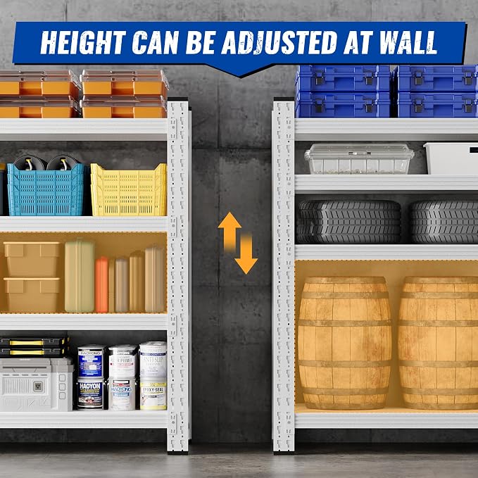 BYNSOE 48" W Storage Shelves 3000lbs Garage Metal Shelving Heavy Duty Garage - Image 5