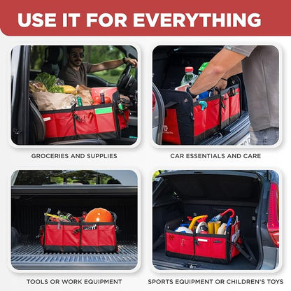 TRUNKCRATEPRO Red Car Accessories Trunk Organizer - Image 9
