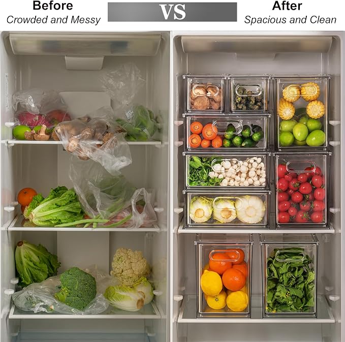 Taiuloo Clear Stackable Storage Drawers - Image 4