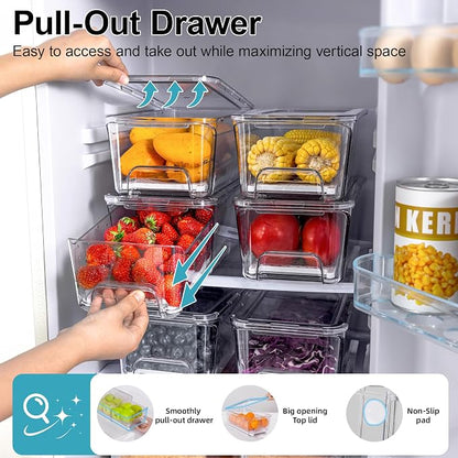 4-Pack Stackable Fruit Storage Containers - Image 3