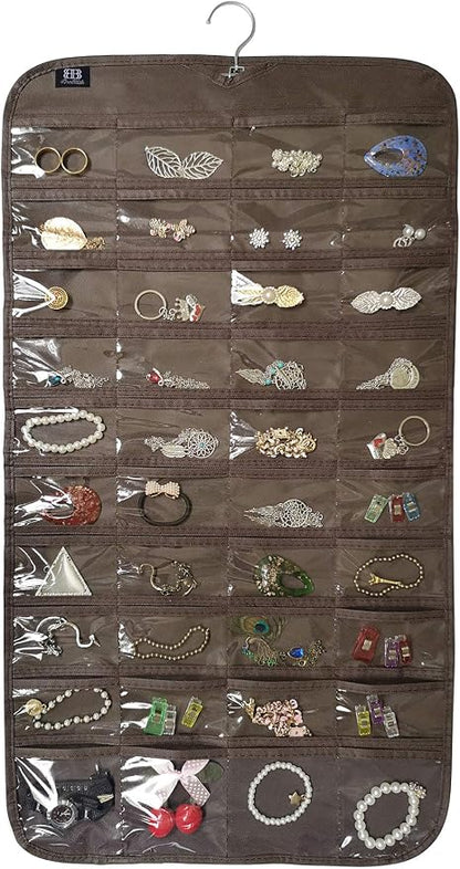 BB Brotrade Hanging Jewelry Organizer, Accessories Organizer, 80 Pocket - Image 4