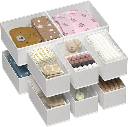 Vtopmart 12 Pack Baby Clothes Organizer, Dresser Drawer Organizer by Vtopmart
