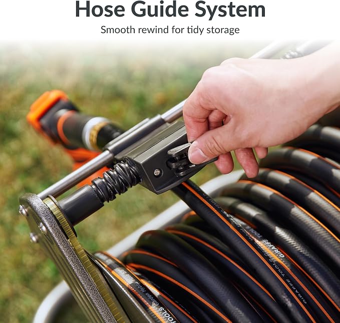 Giraffe Tools Garden Hose Reel Cart - Image 3