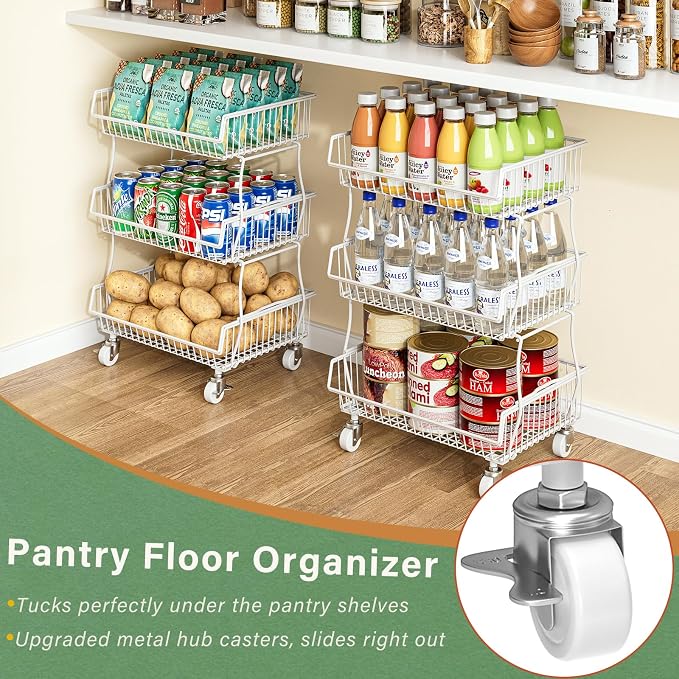 OKZEST Pantry Organizers and Storage Cart - Image 2