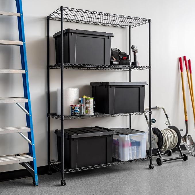 IRIS USA, Inc. 4-Tier Adjustable Heavy Duty Steel Storage Rack - Image 2