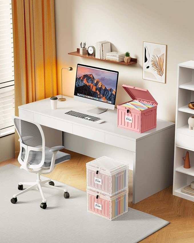 Oterri Plastic File Box with Lid - Image 5