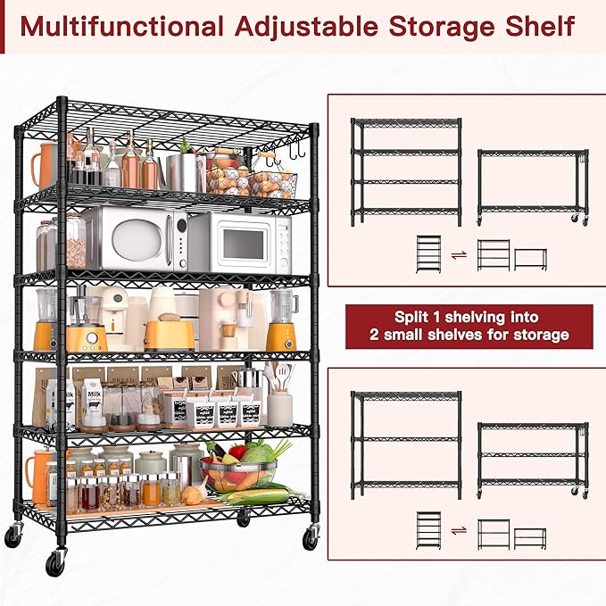 PrimeZone 6 Tier Wire Shelving - Image 4