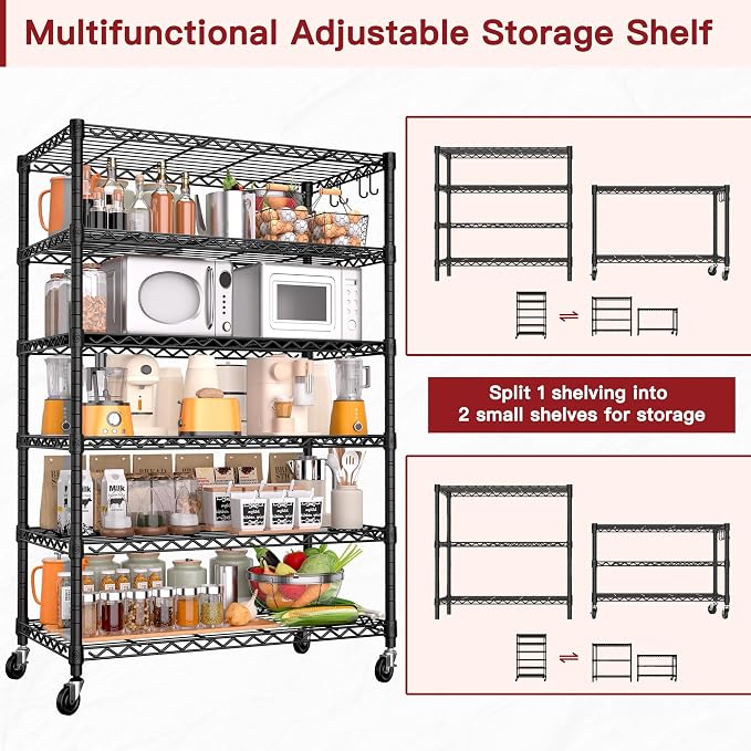 PrimeZone 6 Tier Wire Shelving - Image 4