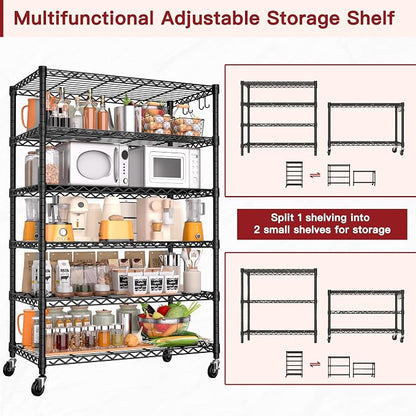 PrimeZone 6 Tier Wire Shelving - Image 4