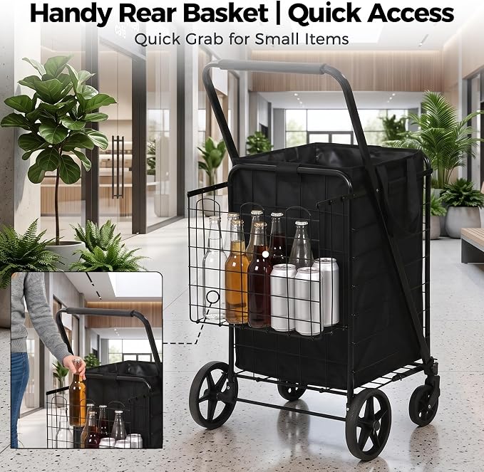 SUPER DEAL Folding Shopping Cart - Image 7