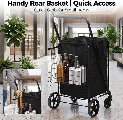 SUPER DEAL Folding Shopping Cart - Image 7