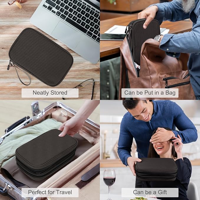 FYY Electronic Organizer, Large Travel Cable Organizer Bag Pouch Electronic - Image 7