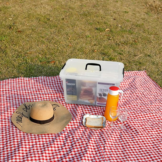 4-Pack 17.5 Quart Clear Storage Box, Plastic Storage Bins - Image 5